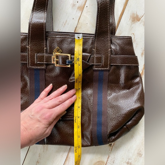 Tommy Hilfiger Y2K era faux leather purse NWOT dark brown shoulder bag vintage - Picture 15 of 15